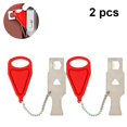 thumbnail image 1 of 2pcs Portable Door Lock Home Security, Upgraded Strong Multi Size Travel Lock For Additional Safety And Privacy, Solid Heavy Duty Lock, 1 of 5