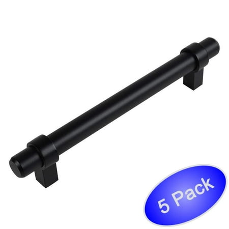 Amerock 192mm Bar Pull Cosmas 161-192FB Flat Black Cabinet Bar Handle Pull - 7-1/2