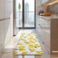thumbnail image 4 of Yellow Lemon Fruit Flowers White Pattern Kitchen Rug Mat,Kitchen Runner Rugs Non Skid Washable,Decorative Kitchen Floor Mats for Kitchen,Sink,Laundry,17"x47.2", 4 of 7