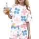 thumbnail image 1 of Vestido de Verano con Mangas Impresión de Ocio Cuello Redondo Mangas Cortas Y Pantalones Cortos Set de Dos Piezas para Niños Lindo Conjunto de Verano, 1 of 8