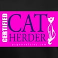 thumbnail image 3 of CafePress - Cat Herder 2 Fusia Web Png - Women's V-Neck Dark T-Shirt, 3 of 4