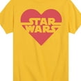 thumbnail image 3 of Star Wars - Valentine Heart Logo - Toddler And Youth Short Sleeve Graphic T-Shirt, 3 of 5