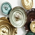 thumbnail image 6 of LuxenHome Multi-Color Ripple Plates 47.2-Inch Wide Abstract Metal Wall Decor, 6 of 8