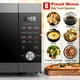 thumbnail image 4 of Galanz GSWWD13S2S11 - Horno microondas de 1.3 pies cúbicos y 1100 W, con sensor ExpressWave multifuncional, interior fácil de limpiar, acero inoxidable negro, GSWWD13S2S11, 4 of 5