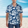 thumbnail image 4 of Fotbe Rose Flowers Hawaiian Shirt for Men Unisex Summer Beach Casual Short Sleeve Cotton Linen Button Down Shirts-Small, 4 of 9