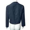 thumbnail image 4 of CAICJ98 Winter Coats for Women Womens Casual Blazers Long Sleeve One Button Lapel Collar Work Office Blazer Jackets Blue,4XL, 4 of 5