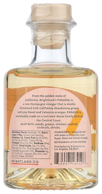 Brightland, Vinegar Citrus Champagne Parasol, 6.7 Ounce
