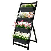 FXW 4-feet/50-inches Vertical Raised Garden Bed 4-Tier Planter Box for Patio Balcony Flower Herb