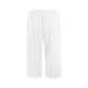 thumbnail image 3 of ICHUANYI Clearance Fashion Women Summer Casual Loose Pockest Elastic Waist Trousers Capris Pants(White, M) ICHUANYI WER2023080907373, 3 of 8