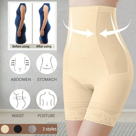 Aueoeo Waist Cincher Shapewear Panties for Women High Waisted Body Shaper Stomach Shapewear Underwear Girdle Panty
