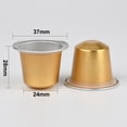 thumbnail image 2 of Cápsulas de Aluminio Vacías Rellenables, Compatibles con Café. Filtros para Preparar Tu Propio Café Expreso (100 + 100 Tapas)., 2 of 5