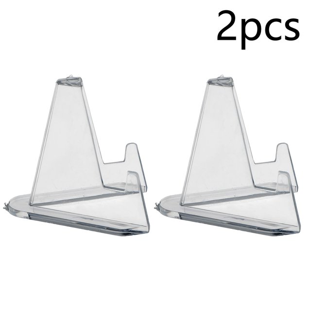 2 Pcs Présentoir de Pièces Commémoratives en Acrylique Présentoir Triangulaire Transparent