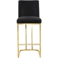 thumbnail image 4 of Heidi Black Velvet Stool-Color:Black Velvet,Finish, 4 of 5