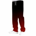 thumbnail image 5 of BRGZLK Boys Pants Gradient Color Loose Sweatpants Open Bottom Casual Elastic Waist Sport Joggers Pants with Side Pockets Coffee 12-13 Years, 5 of 5