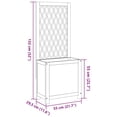thumbnail image 2 of vidaXL Planter with Trellis 21.7"x11.6"x52" Solid Wood Acacia, 2 of 7