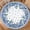 Blue, variant on Valentine''s Day Round Fitted Tablecloth with Elastic Edge 48-52 Inch Red and Pink Heart Pattern Circle Table Cloth Holiday Table Cover for Kitchen Party Patio Picnic