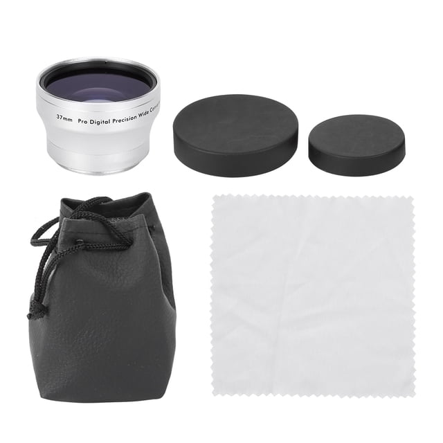 Lente de cámara Jadeshay de Vidrio óptico plateado 0,45X Lente adicional gran angular