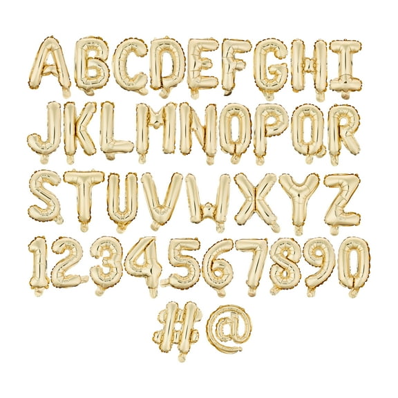 Gold Make Your Own Balloon Banner, 109 Pieces, by Way To Celebrate