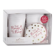 Last Fling Before the Ring 66 Piece Bachelorette Party Supplies Kit for 8 Guests