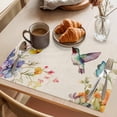 thumbnail image 3 of Placemat Set of 6 Butterfly Bird Placemats for Dining Table Spring Flowers Washable Table Mats for Kitchen and Party Decor Indoor & Outdoor Use, 3 of 8