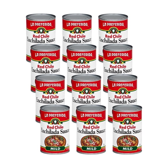 (Pack Of 12) La Preferida Sauce Enchilada Red Mild 10 Oz