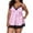 Pink, variant on Plus Size Night Gowns for Adult Women Lace Underwear V Neck Silk Chemise Sleepwear Black 5XL