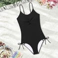 thumbnail image 4 of Tween Swimsuit Black Girls 1 Piece Swimsuit Sleeveless Rash Guard Pool Parties Summer Cute Swimsuits 11-12 Years, 4 of 6