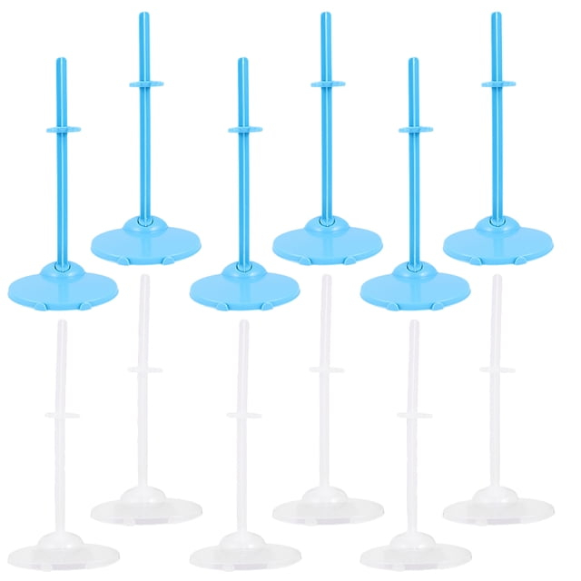 MOVTOTOP 12pcs Doll Stand Holder Desktop Doll Toy Fixing Clip Stable Doll Display Stand Doll Accessory