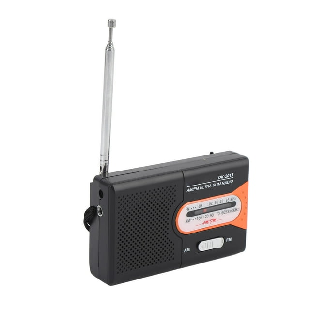 Radio AM Portable avec Réception Longue Portée, Radio d'Urgence à Piles avec Haut-Parleur, Prise Casque et Design de Poche pour Usage Intérieur, Extérieur et d'Urgence
