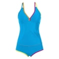 thumbnail image 4 of XIYON Womens Bikini Sets Fluorescent Color Tankini Swimsuit Two Piece Bikini With Strappy Top And High Waisted Bottoms For Beach Swimming Beach Vacation 2026 Classic, 4 of 5
