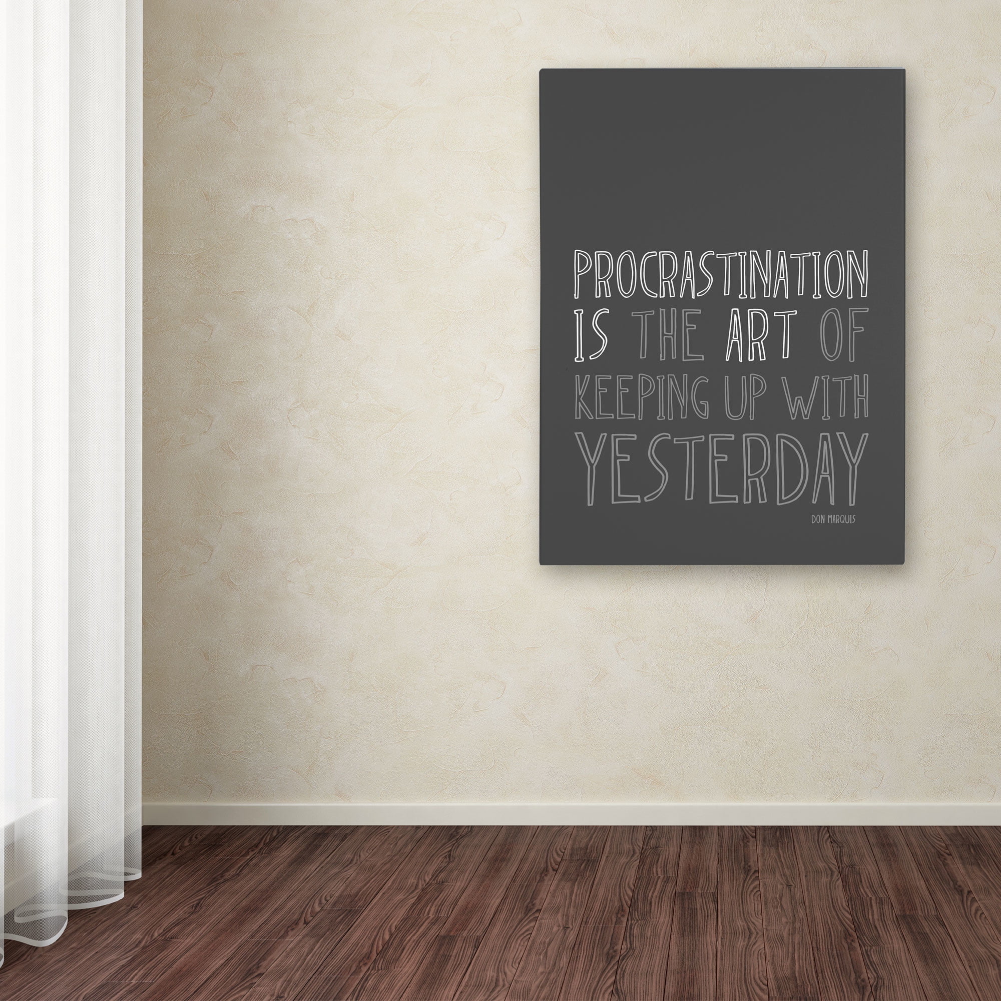 Trademark Fine Art "Artistic Procrastination I" Canvas Art by Megan Romo