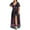 Purple formal dresses, variant on Usmixi Formal Dresses for Women Plus Size Vintage Empire Waist Pleated Slit Swing A Line Party Long Dresses V-Neck Short Sleeve Butterfly Print 2023 Summer Maxi Dress Black XXXL