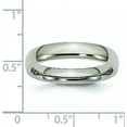 thumbnail image 6 of Chisel Titanium Polished 4.2mm Half Round Band - Ring Size 6.0, 6 of 8