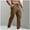 Coffee, variant on Herrnalise Mens Cargo Pants Casual Joggers Athletic Pants Cotton Loose Straight Sweatpants For 3XL