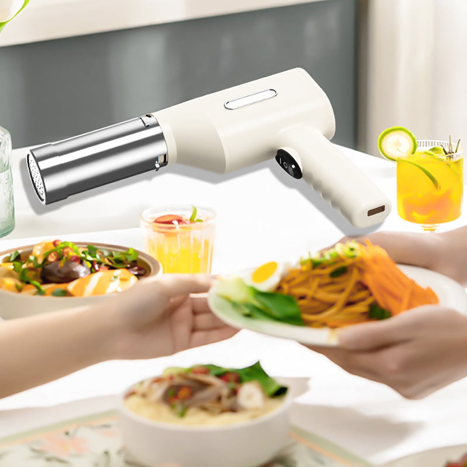 5 IN 1 Household Electric cordless Pasta Maker Noodle Machine Home  Automatic Charging Handheld Small Electric Surface Press Gun