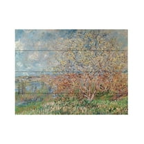 Trademark Fine Art 'Spring 1880' Wooden Wall Art Art by Claude Monet