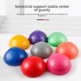 thumbnail image 4 of Pink 16*8cm Inflatable Half-Ball Balance Trainer with Pump - High-Quality PVC Mini Exercise Ball for Yoga, Pilates, Fitness Workouts, Core Strength & Sensory Training - Lightweight 250g Portable, 4 of 6