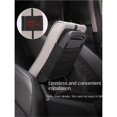 thumbnail image 4 of LEEYNEER Wave Embroider PU Leather Car Armrest Mat Center Console Arm Rest Protection Cushion Auto Armrests Storage Box Cover Pad, 4 of 5