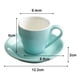 thumbnail image 2 of Taza de porcelana para espresso con platillo, taza para espresso, 80 ml/2,7 oz, 2 of 5