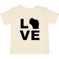 thumbnail image 3 of Inktastic Love Wisconsin Boys or Girls Baby T-Shirt, 3 of 5