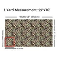 thumbnail image 3 of Manfei Brown Green Camouflage Fabric by the Yard (1 Yard), Mallard Duck Silhouette Decorative Fabric by the Yard, Geometric Camo DIY Fabric, 3 of 6
