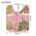 thumbnail image 5 of Yayeee Bath Rug for Bathroom Floor Non Slip Contour Fluffy Soft Absorbent Mat, 20"x24", Pink Christmas House, 5 of 7