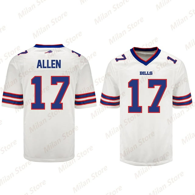 24-25 New Arrival USA Rugby Jerseys Buffalo 17 Allen Jersey Men Bills Rugby Jersey Short Sleeve Adult/KID Rugby Jersey Kits