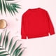 thumbnail image 5 of Gibobby ropa Niñas blusas básico de Color sólido para niños pequeños y niñas, suéter de punto para niñas, de algodón, capa Base de caramelo de punto （Rojo， 2-3Años ), 5 of 5