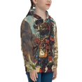 thumbnail image 3 of Haiem Tribal Futuristic Warrior Pattern Boys Hoodie, Youth Pullover Hooded Sweatshirt, Kangaroo Pocket Hoodie for Kids Girls -Small, 3 of 6