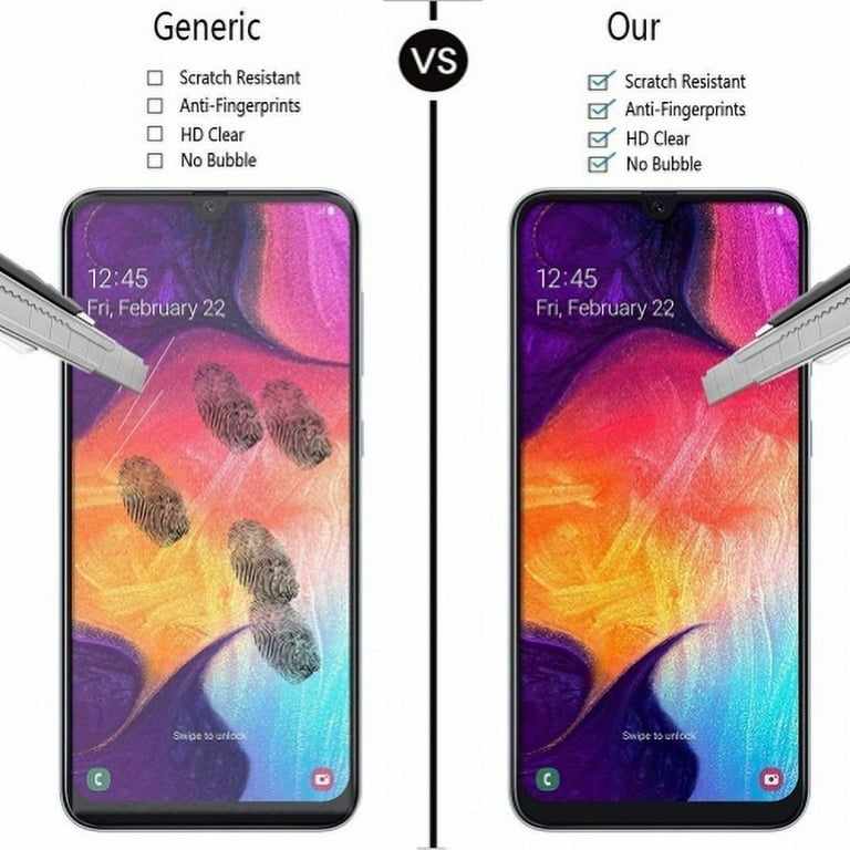 Samsung Galaxy A50 A20 Tempered Glass Anti-Glare Screen