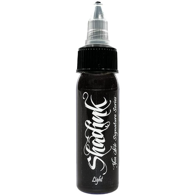 Shadink Light Tattoo Ink Professional Signature Grey Wash Yan Solo Series Tattooing Inks for Black & Gray Style 1oz