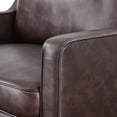 thumbnail image 5 of Armchair Accent Chair, Brown, Leather, Modern Contemporary Mid-Century French Country, Mid Century Living Hotel Lounge Cafe Lobby, 5 of 8