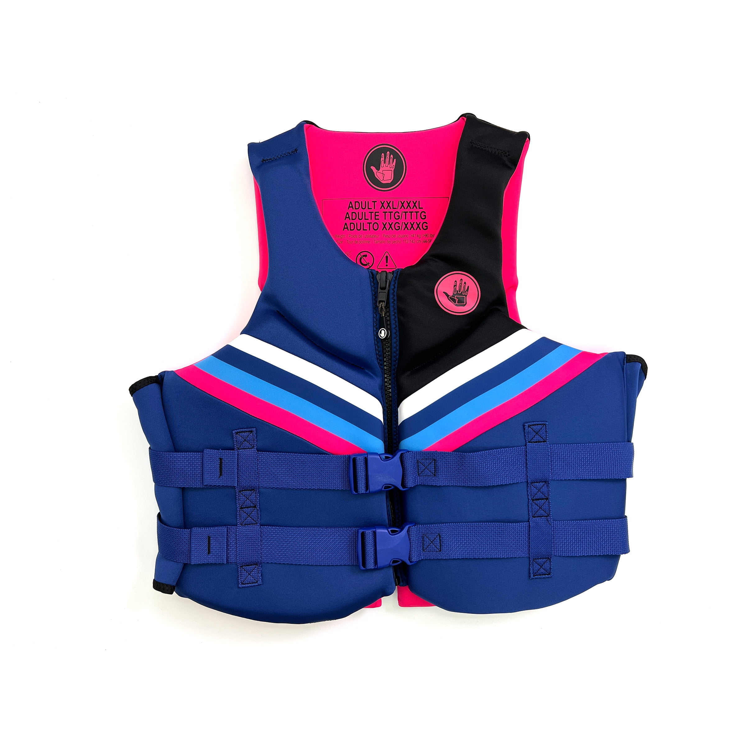 (2 pack) Body Glove Women's Dual-Size Evoprene PFD Life Jacket and Vest, Female, 2X/3X, Pink
