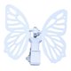 thumbnail image 2 of Dispositivo mecánico de mariposa eléctrica con alas batientes, adorno decorativo, para el hogar. Blanco, 2 of 9